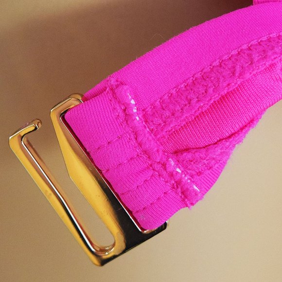 New MICHAEL Michael Kors Logo Bar High Neck Bikini Top / Size S/P - Picture 9 of 12